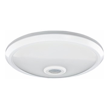 LED-plafondlamp met bewegings- en schemersensor, LED/16W/230V, Ø 29 cm, wit