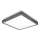 LED-plafondlamp met bewegings- en schemersensor RAVA LED/38W/230V 4000K 41x41 cm antraciet