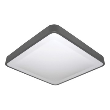 LED-plafondlamp met bewegings- en schemersensor WILTON LED/24W/230V 4000K 33x33 cm antraciet