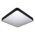 LED plafondlamp met bewegings- en schemersensor WILTON LED/24W/230V 4000K 33x33 cm zwart