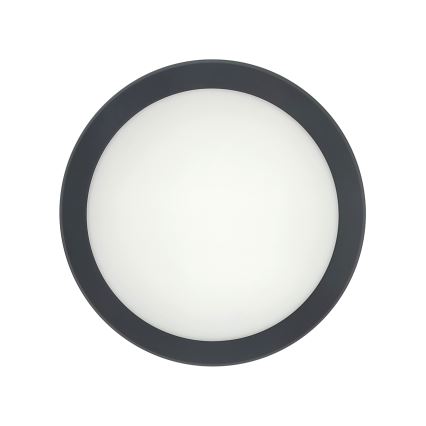 LED plafondlamp voor badkamer met bewegingssensor LED/20W/230V 3000/4000/6500K pr. 23 cm IP54 antraciet