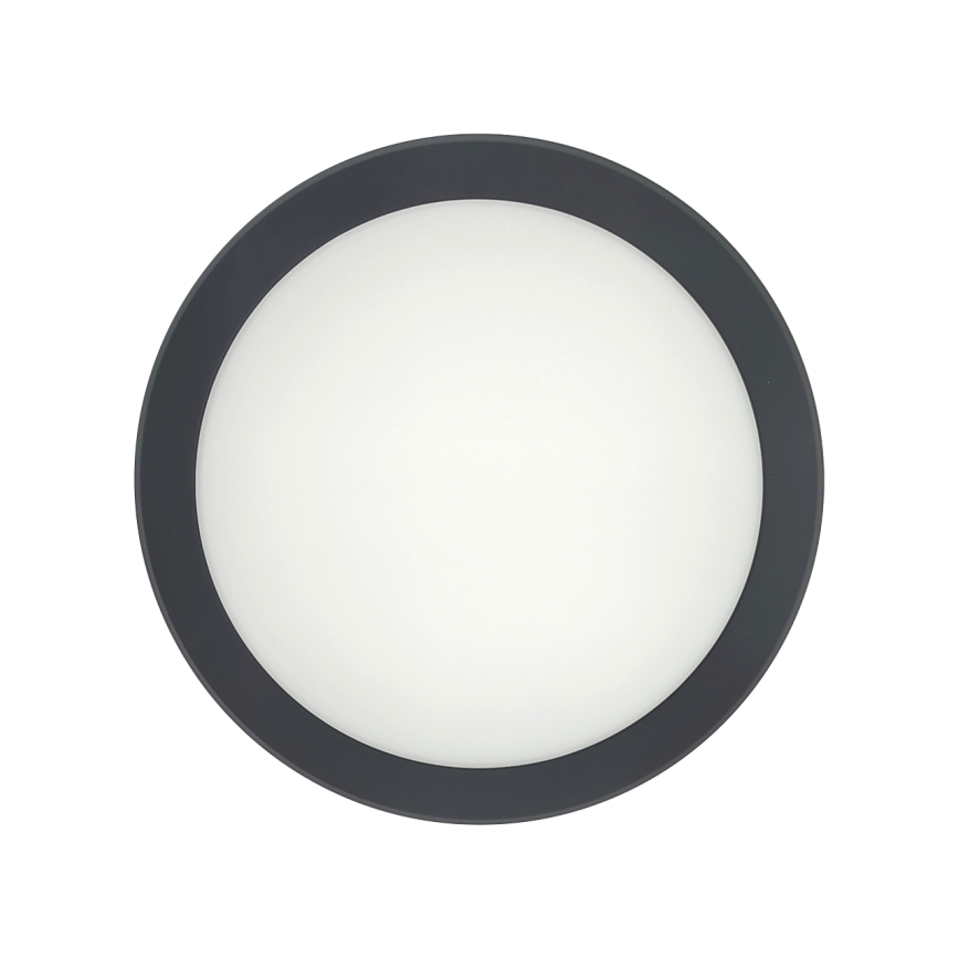 LED plafondlamp voor badkamer met bewegingssensor LED/20W/230V 3000/4000/6500K pr. 23 cm IP54 antraciet