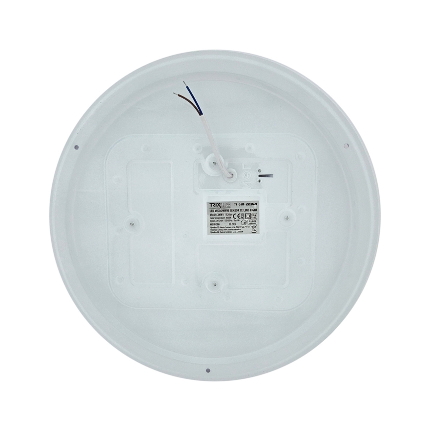 LED plafondlamp met bewegingssensor LENA LED/24W/230V Ø 37,3 cm wit