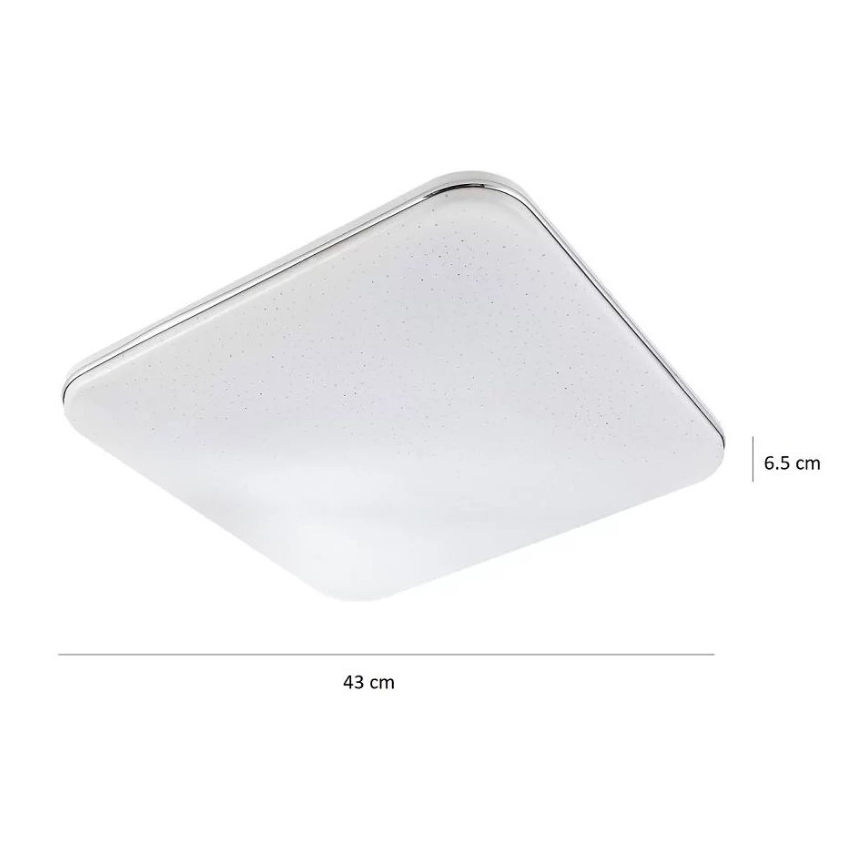 LED Plafondlamp met dimmer SYRIUS met afstandsbediening LED/72W/230V