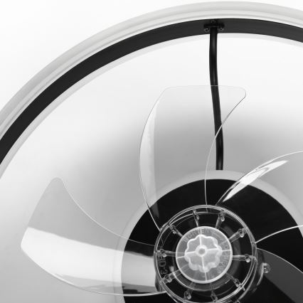LED Dimbare plafondlamp met ventilator APOLLO LED/38W/230V zwart + afstandsbediening