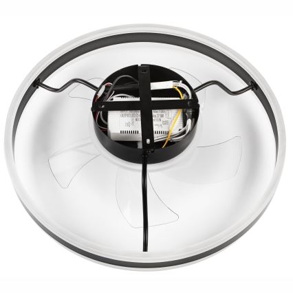 LED Dimbare plafondlamp met ventilator APOLLO LED/38W/230V zwart + afstandsbediening