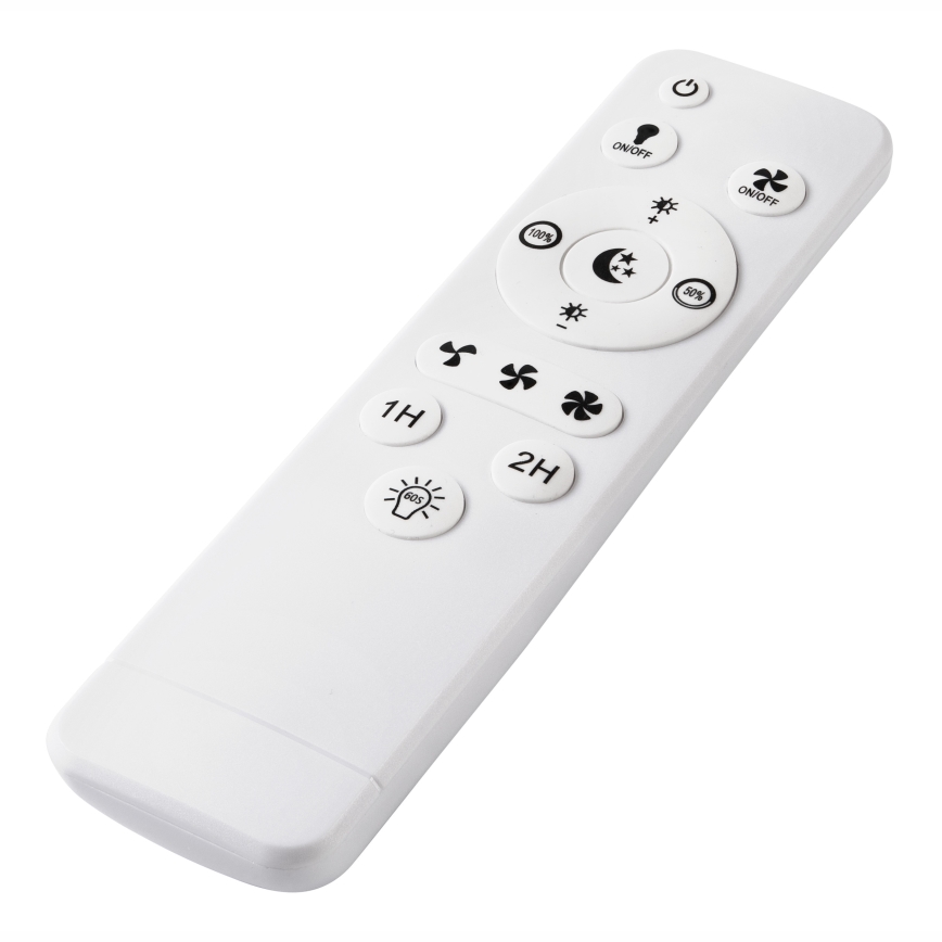 LED Dimbare plafondlamp met ventilator APOLLO LED/38W/230V zwart + afstandsbediening
