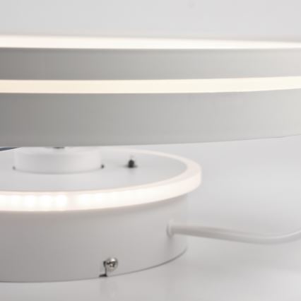 LED Dimbare plafondlamp met ventilator FARGO LED/37W/230V wit + afstandsbediening