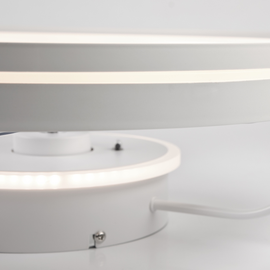 LED Dimbare plafondlamp met ventilator FARGO LED/37W/230V wit + afstandsbediening