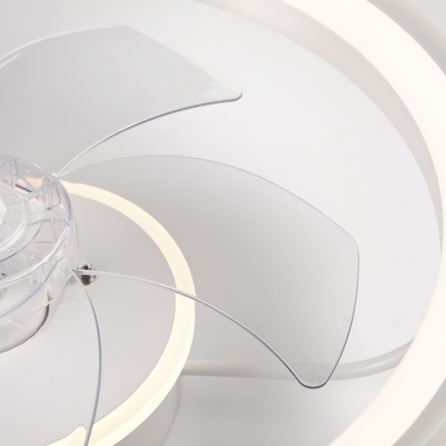 LED Dimbare plafondlamp met ventilator FARGO LED/37W/230V wit + afstandsbediening
