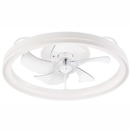 LED Dimbare plafondlamp met ventilator FARGO LED/37W/230V wit + afstandsbediening