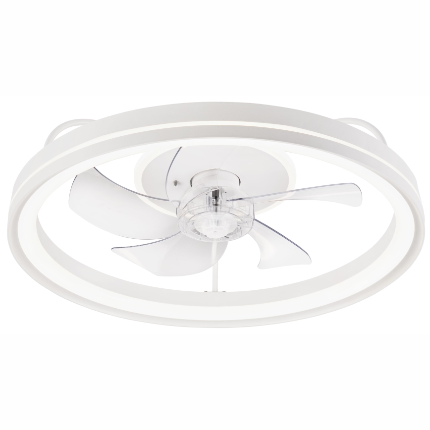 LED Dimbare plafondlamp met ventilator FARGO LED/37W/230V wit + afstandsbediening