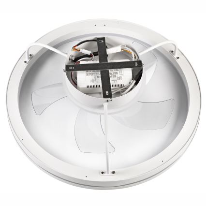 LED Dimbare plafondlamp met ventilator FARGO LED/37W/230V wit + afstandsbediening