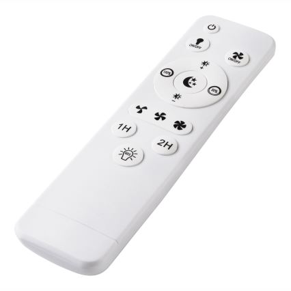 LED Dimbare plafondlamp met ventilator FARGO LED/37W/230V wit + afstandsbediening