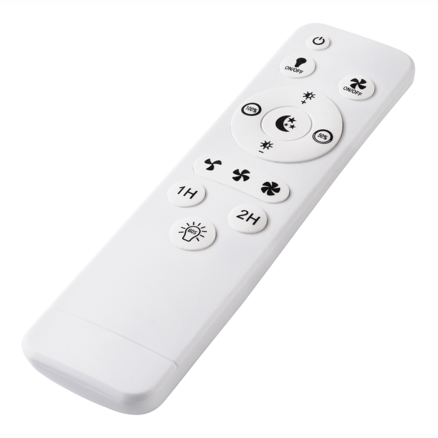 LED Dimbare plafondlamp met ventilator FARGO LED/37W/230V wit + afstandsbediening