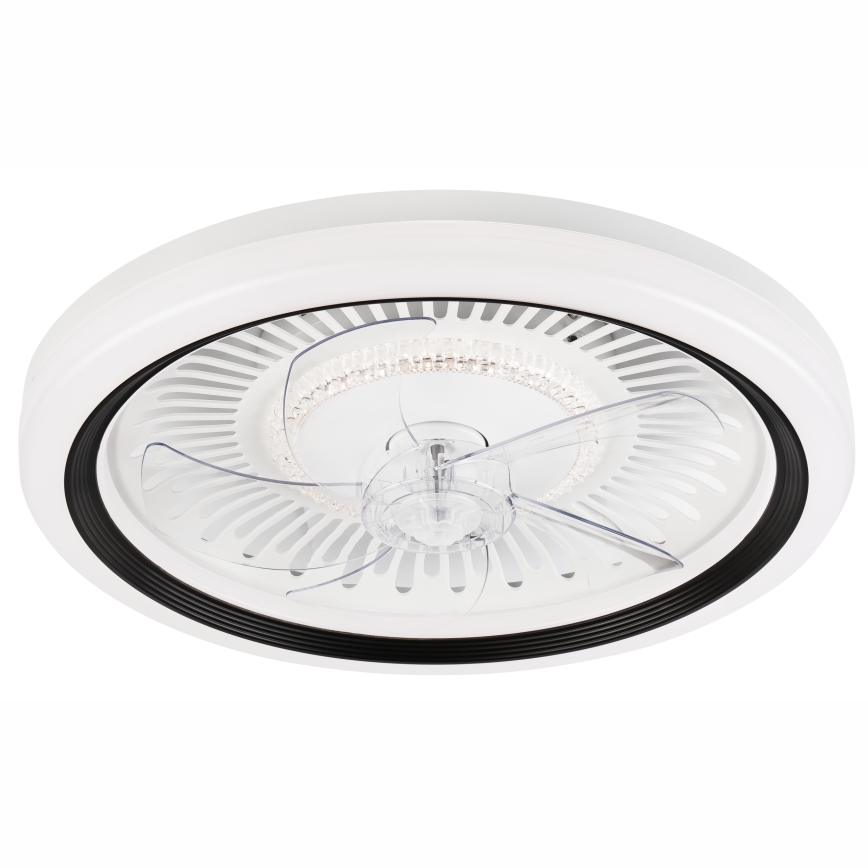 LED Dimbare plafondlamp met ventilator GEMMA LED/37W/230V wit + afstandsbediening