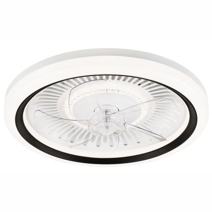 LED Dimbare plafondlamp met ventilator GEMMA LED/37W/230V wit + afstandsbediening