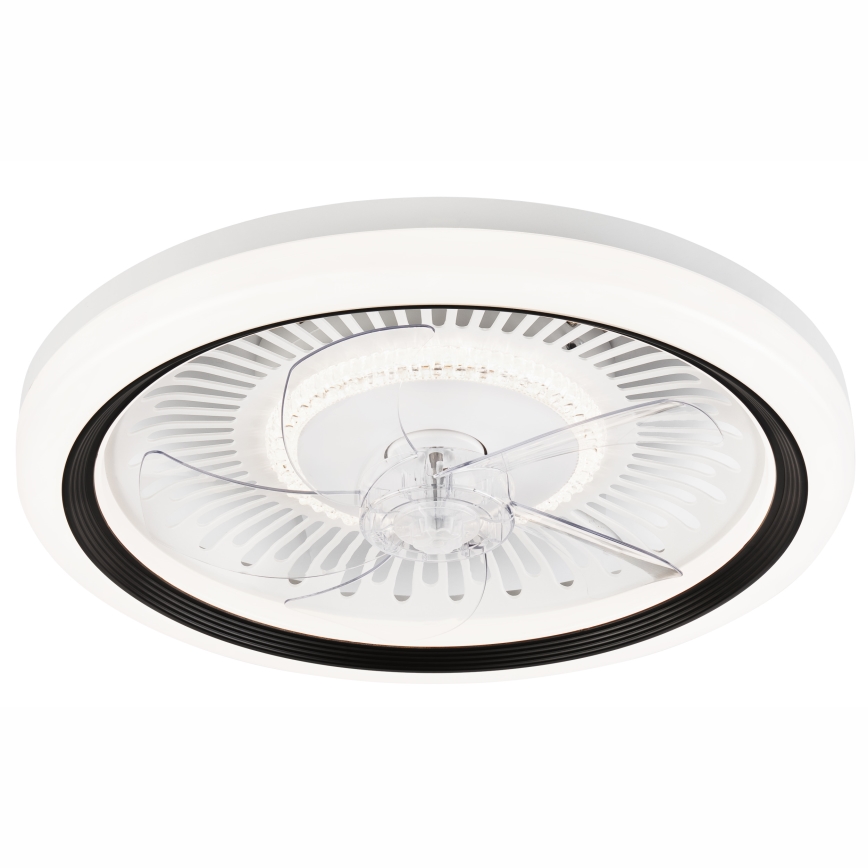 LED Dimbare plafondlamp met ventilator GEMMA LED/37W/230V wit + afstandsbediening