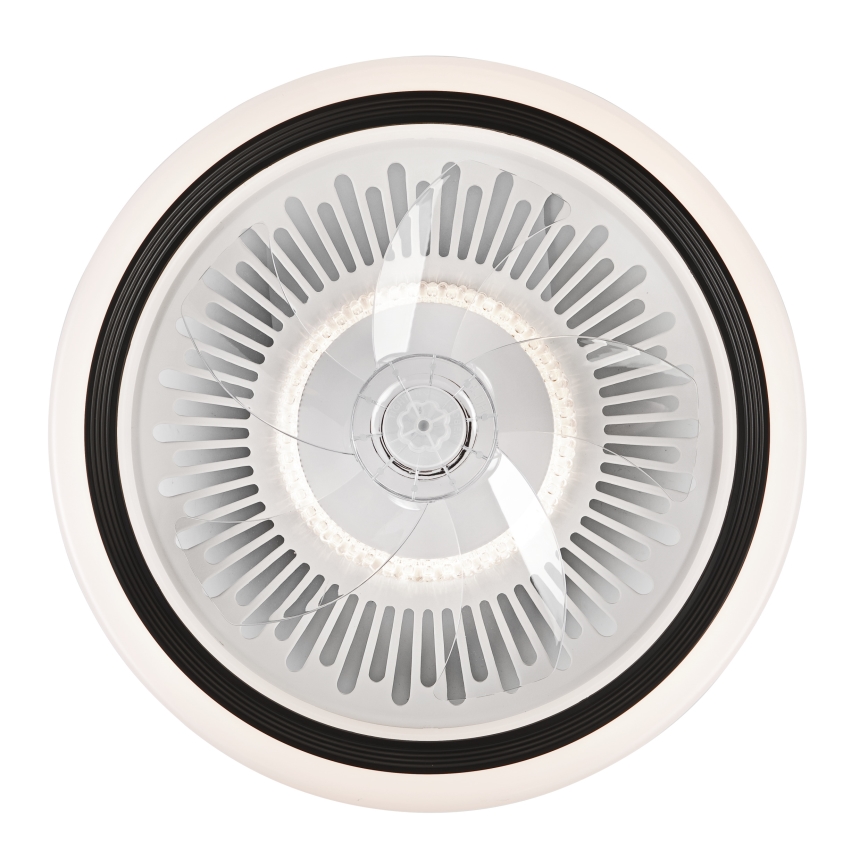 LED Dimbare plafondlamp met ventilator GEMMA LED/37W/230V wit + afstandsbediening