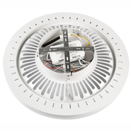LED Dimbare plafondlamp met ventilator GEMMA LED/37W/230V wit + afstandsbediening