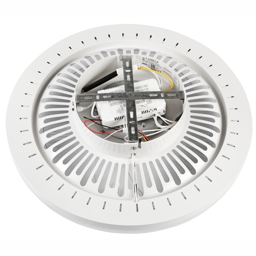 LED Dimbare plafondlamp met ventilator GEMMA LED/37W/230V wit + afstandsbediening