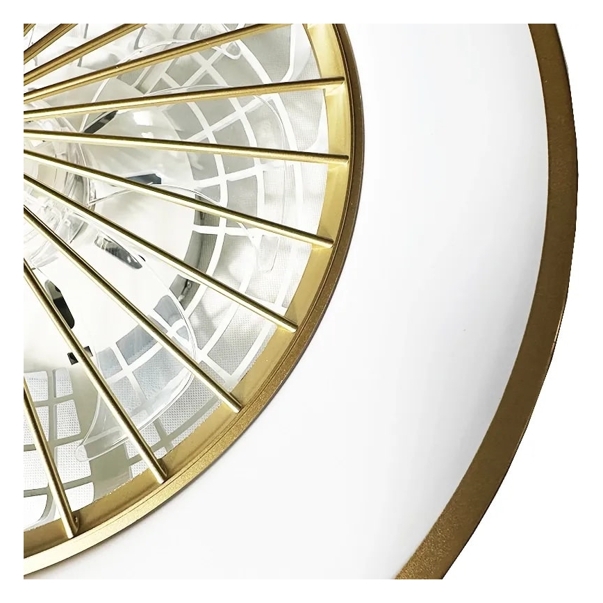 LED Dimbare plafondlamp met ventilator OPAL LED/48W/230V 3000-6500K + afstandsbediening