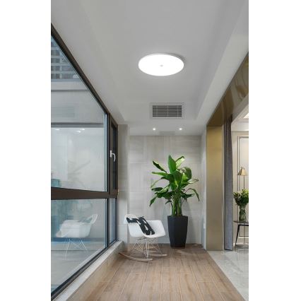 LED-plafondlamp met schemer- en bewegingssensor MORETTI LED/24W/230V pr. 30 cm IP40 6500K