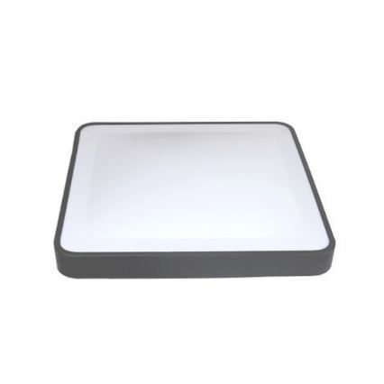 LED-plafondlamp met bewegings- en schemersensor WILTON LED/24W/230V 4000K 33x33 cm antraciet