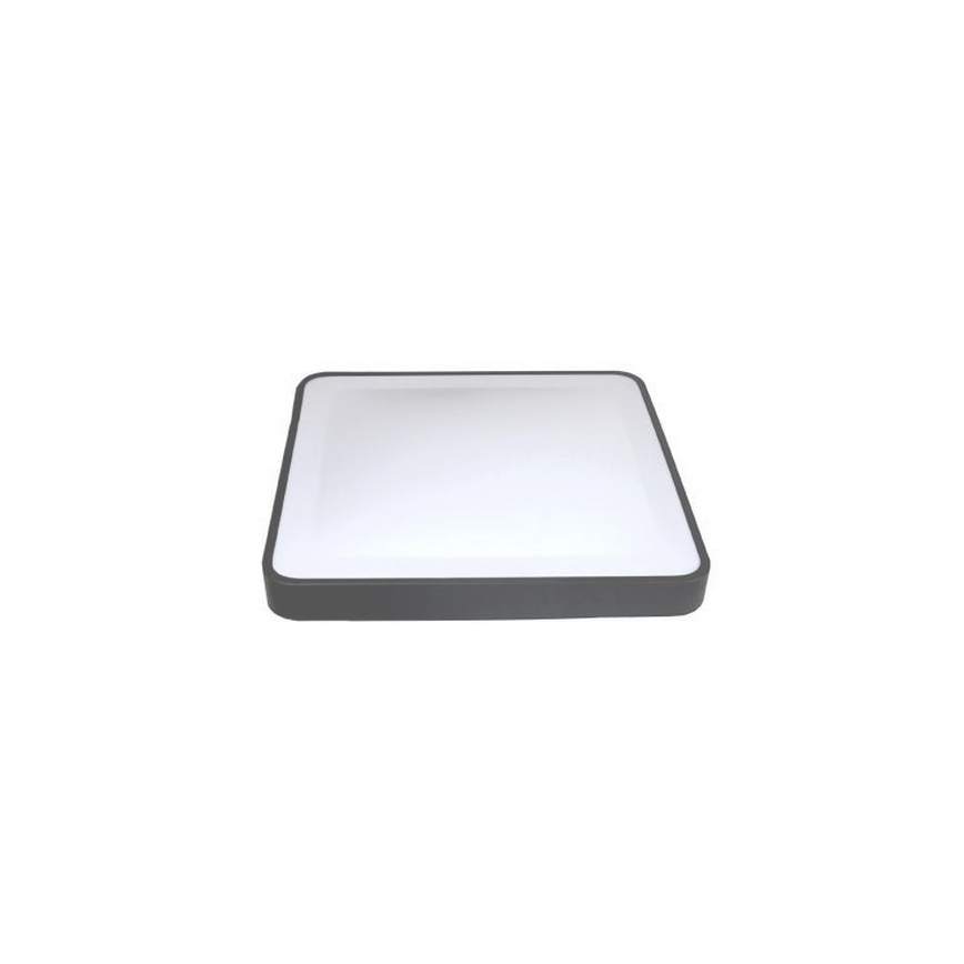 LED-plafondlamp met bewegings- en schemersensor WILTON LED/24W/230V 4000K 33x33 cm antraciet