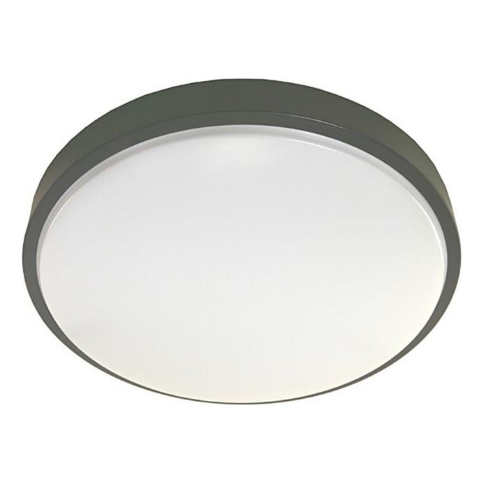 LED Plafondlamp met sensor WILTON LED/24W/230V 4000K diameter 38 cm antraciet
