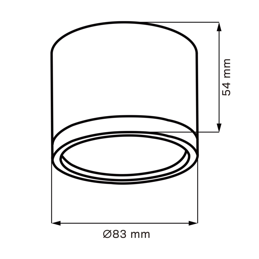 LED Plafondlamp MIRELLA 1xGX53/6W/230V mat chroom