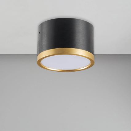 LED Plafondlamp MIRELLA 1xGX53/6W/230V zwart/goud