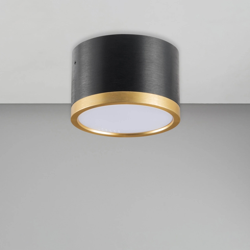 LED Plafondlamp MIRELLA 1xGX53/6W/230V zwart/goud