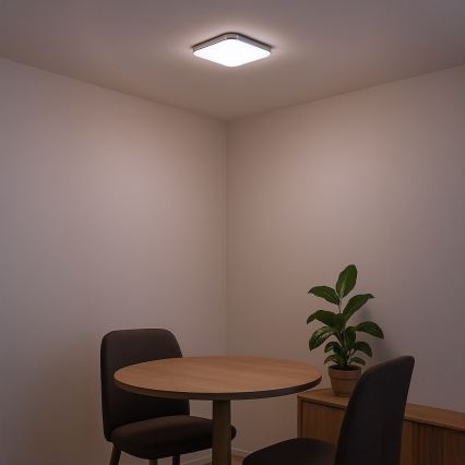 LED plafondlamp NEMO LED/11W/230V 26x26 cm glanzend chroom