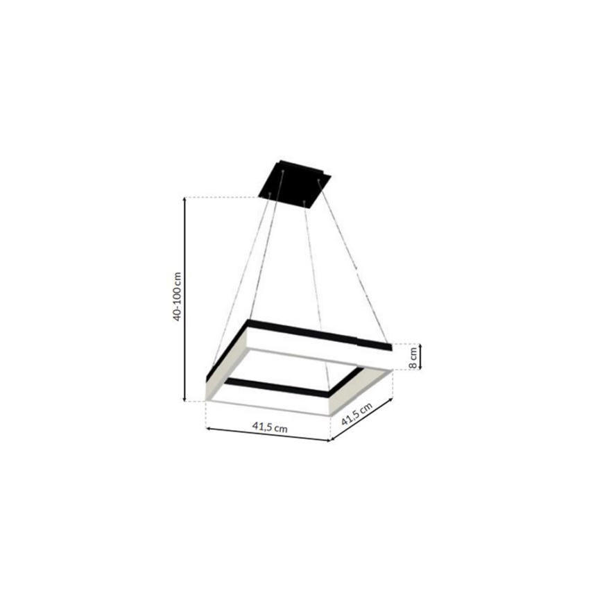 LED Plafondlamp NERO 1x LED / 32W / 230V