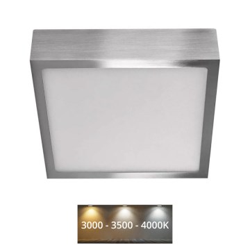 LED Plafondlamp NEXXO LED/12,5W/230V 3000/3500/4000K 17x17 cm glanzend chroom