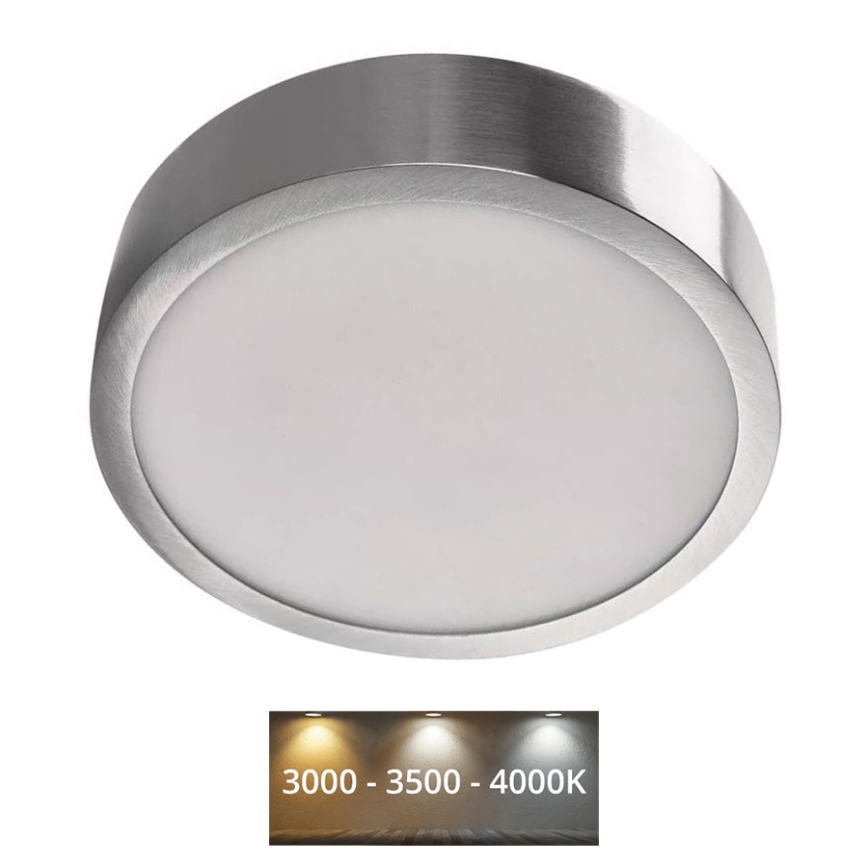 LED Plafondlamp NEXXO LED/12,5W/230V 3000/3500/4000K diameter 17 cm mat chroom