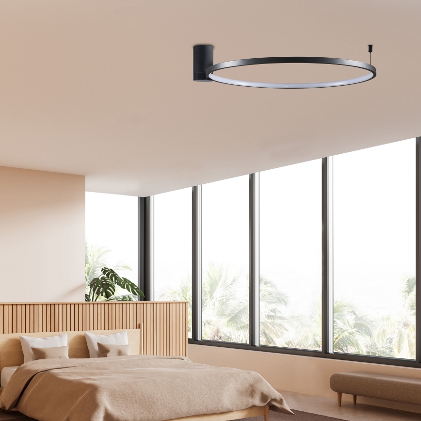 LED Plafondlamp NOEMI LED/20W/230V 4000K diameter 50 cm zwart