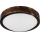 LED-plafondlamp OAK SLIM LED/20W/230V 4000K Ø 27 cm eik/donkerbruin