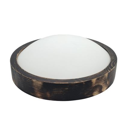 LED-plafondlamp OAK SLIM LED/20W/230V 4000K Ø 27 cm eik/donkerbruin