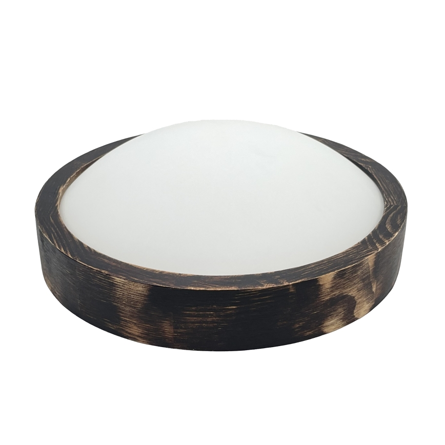 LED-plafondlamp OAK SLIM LED/20W/230V 4000K Ø 27 cm eik/donkerbruin