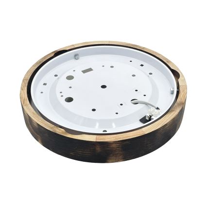 LED-plafondlamp OAK SLIM LED/20W/230V 4000K Ø 27 cm eik/donkerbruin