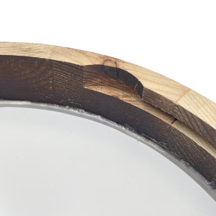 LED-plafondlamp OAK SLIM LED/20W/230V 4000K Ø 27 cm eik/donkerbruin