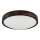 LED plafondlamp OAK SLIM LED/36W/230V 4000K Ø 37 cm eik/donkerbruin