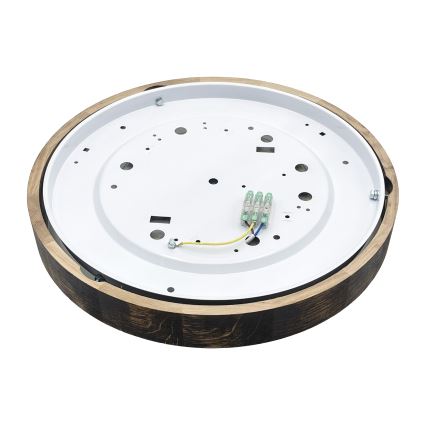 LED plafondlamp OAK SLIM LED/36W/230V 4000K Ø 37 cm eik/donkerbruin