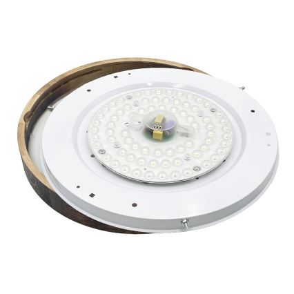 LED-plafondlamp OAK SMOKY SLIM LED/36W/230V 4000K Ø 47 cm eiken/donkerbruin