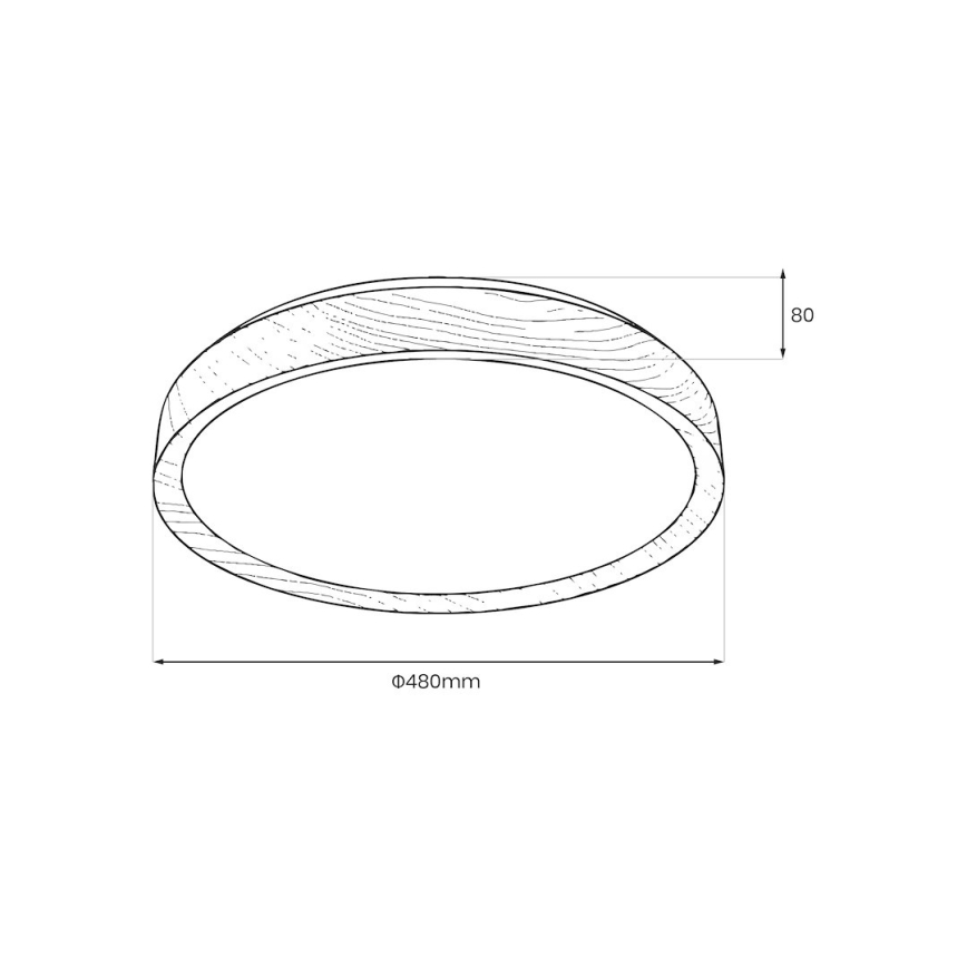 LED-plafondlamp ORINOKO LED/36W/230V Ø 48 cm beige