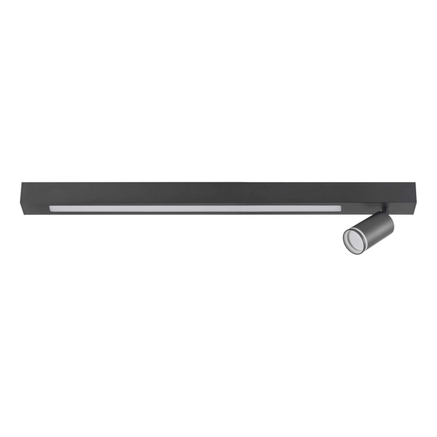LED Plafondlamp PARIJS LED/24W/230V + 1xGU10/10W zwart