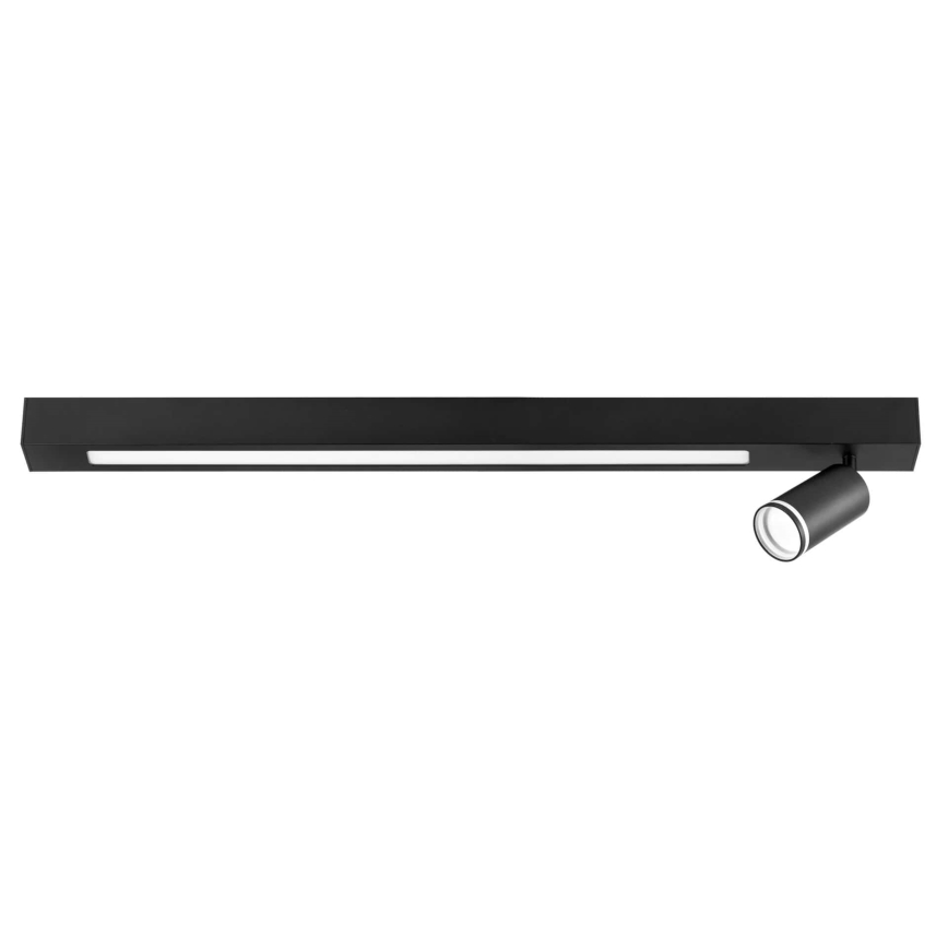 LED Plafondlamp PARIJS LED/24W/230V + 1xGU10/10W zwart