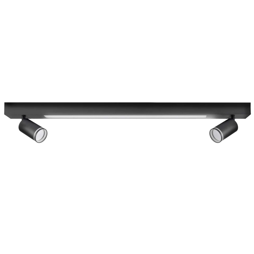 LED Plafondlamp PARIJS LED/24W/230V + 2xGU10/10W zwart